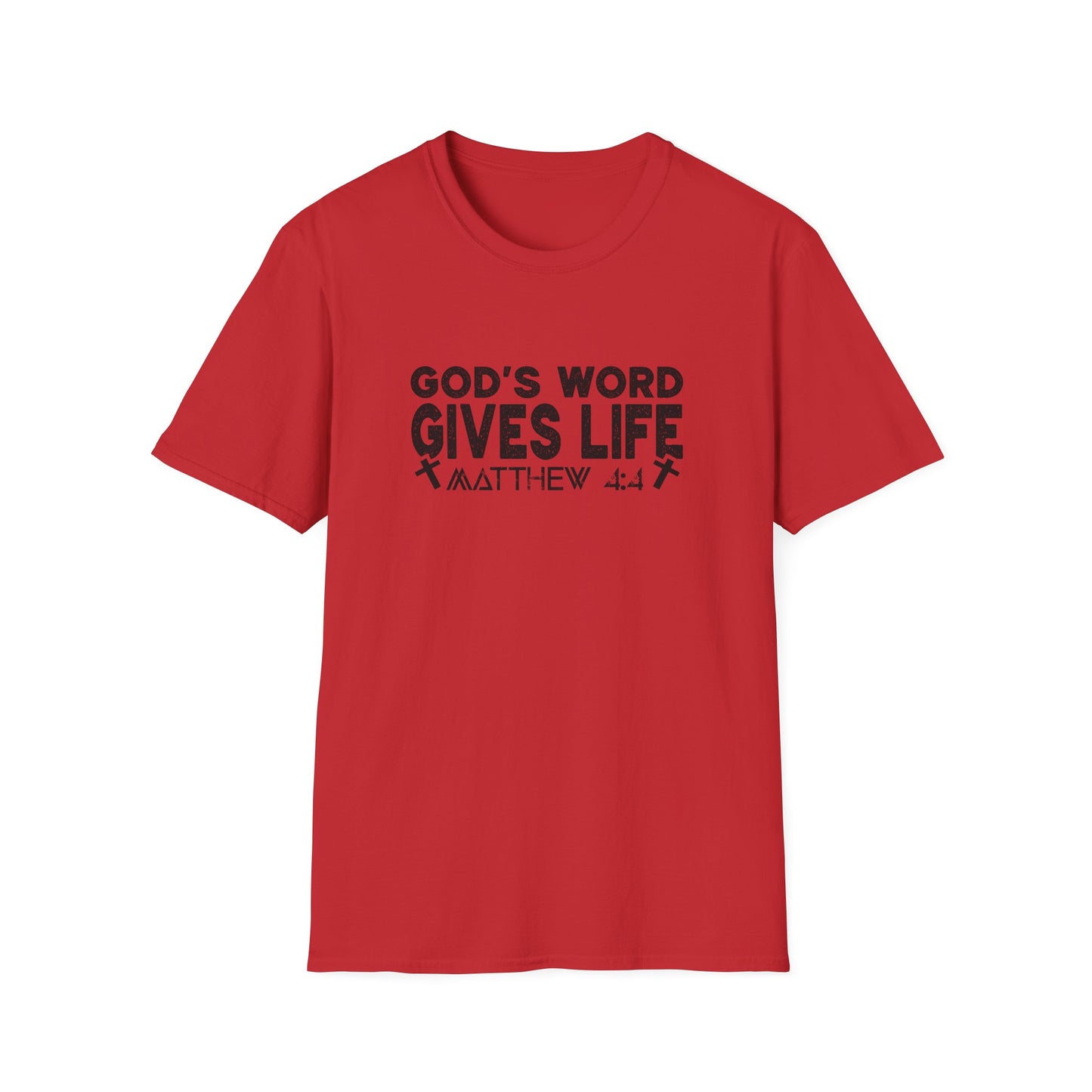 Christian Unisex T-Shirt - God's Word Gives Life Design