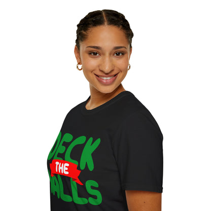 Christmas Unisex T-Shirt - Deck the Halls Design