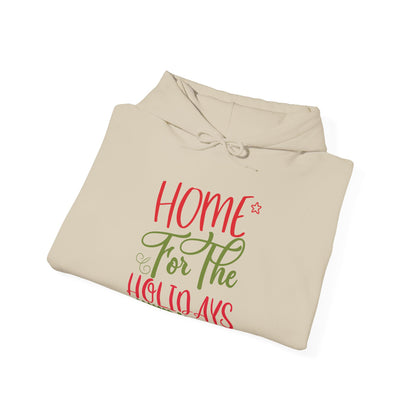 Christmas Unisex Hooded Sweatshirt - Home For The Holidays Design