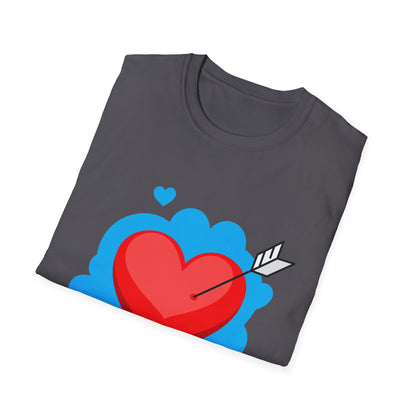 Valentine's Day Unisex T-Shirt - Simple Heart Design