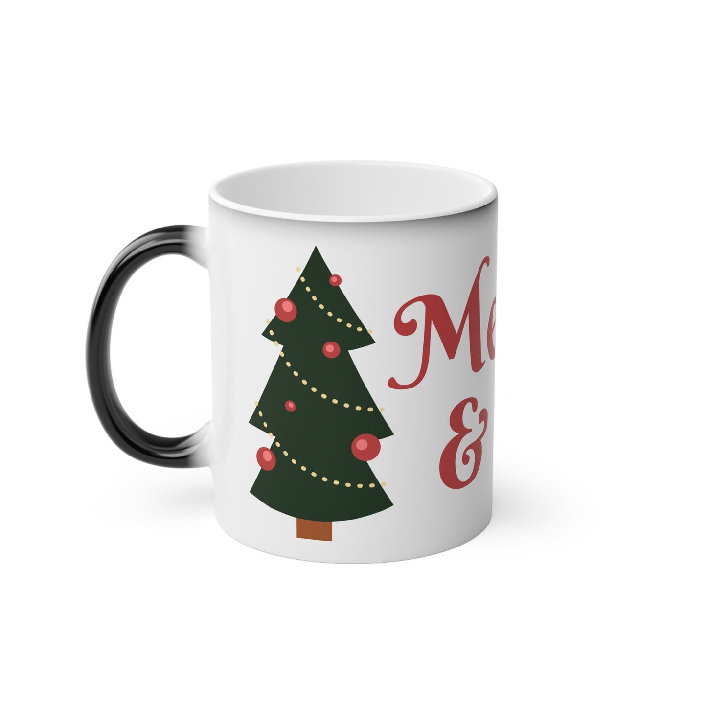 Christmas Color Changing Mug - Merry and Bright Design