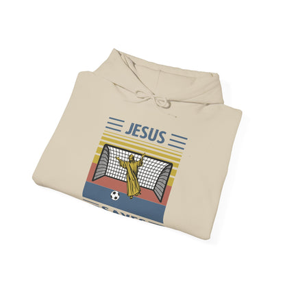 Christian Unisex Hooded Sweatshirt - Jesus Saves Design