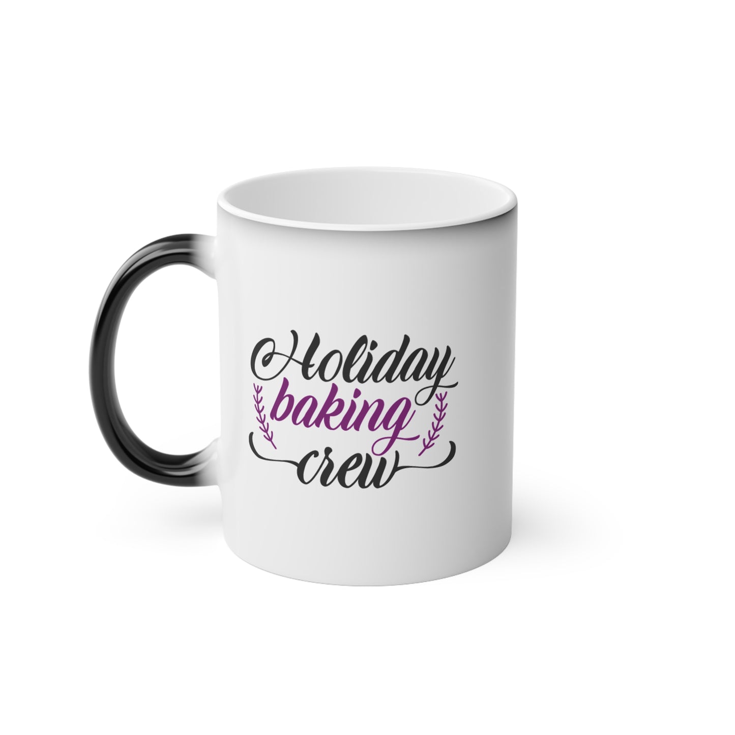 Christmas Color Changing Mug - Holiday Baking Crew Design