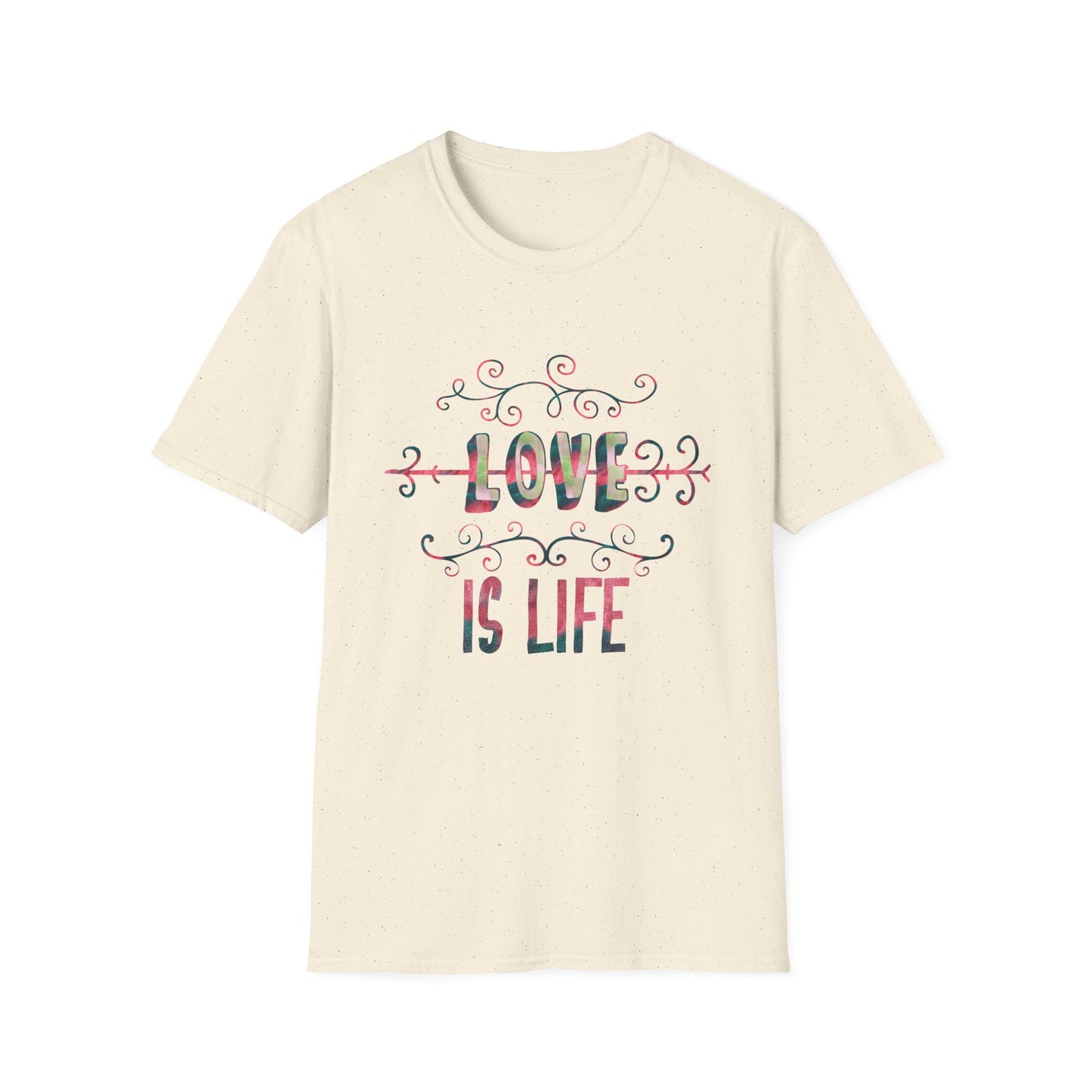 Valentine's Day Unisex T-Shirt - Love Is Life Design