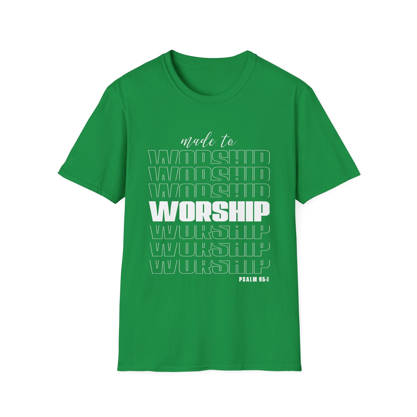 Christian Unisex T-Shirt - Made To Worship Design