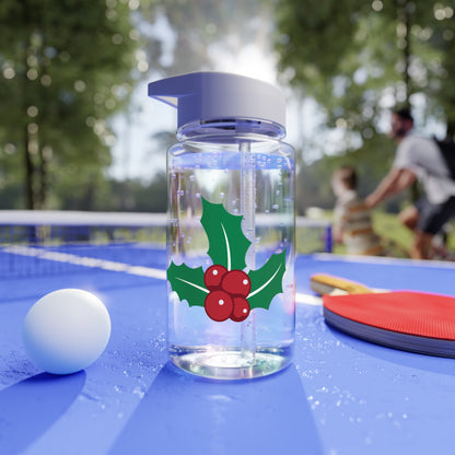 Tritan Water Bottle - Mistletoe Design