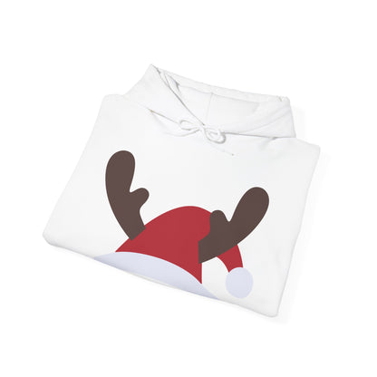 Christmas Unisex Hooded Sweatshirt - Santa's Hat Design