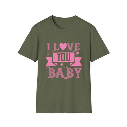 Valentine's Day Unisex T-Shirt - I Love You Baby Design