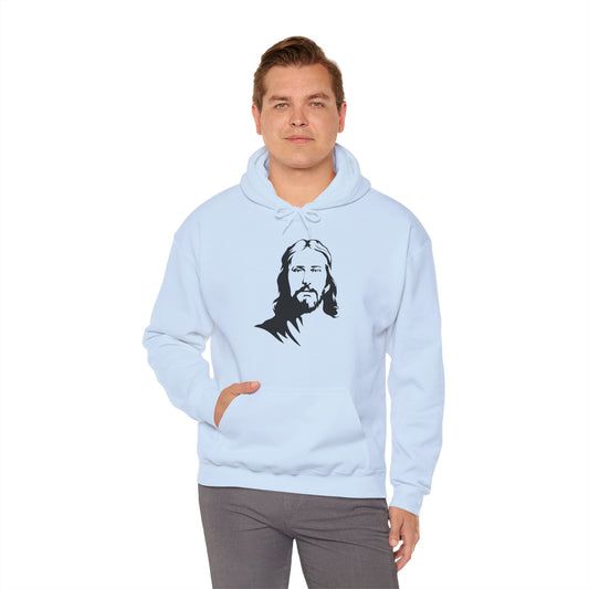 Jesus Christ Silhouette Christian Hoodie - Unisex Faith Sweatshirt for Men & Women