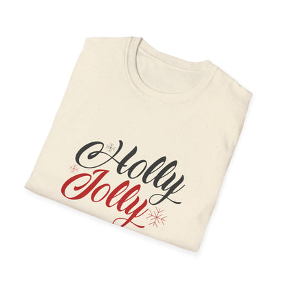 Christmas Unisex T-Shirt - Holly Jolly Design