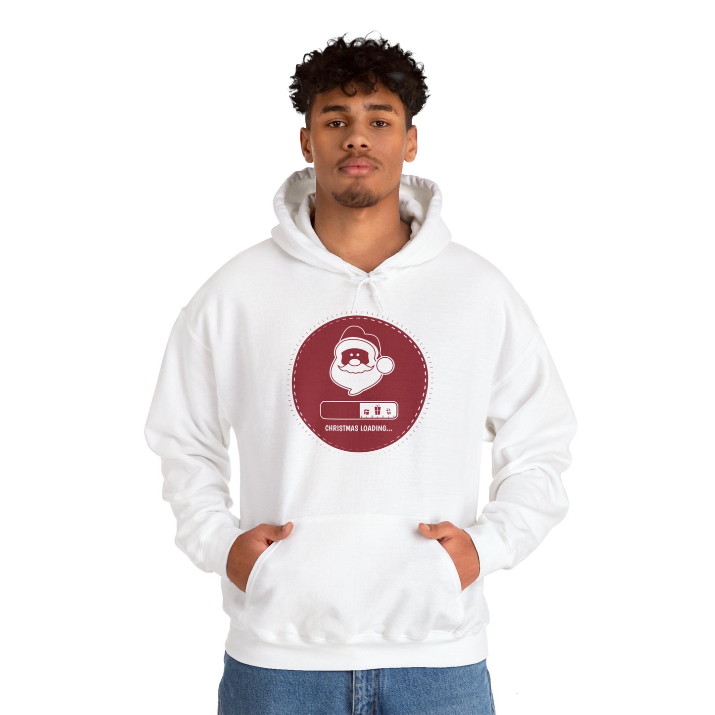 Christmas Unisex Hooded Sweatshirt - Christmas Loading Design