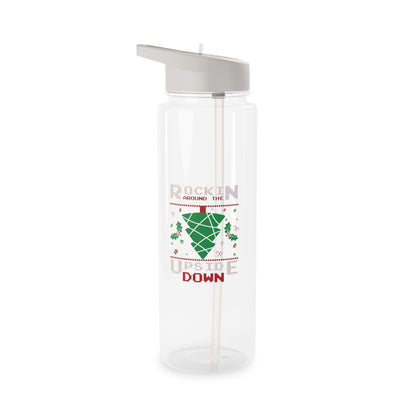 Tritan Water Bottle - Rockin Around The Upside Down Design