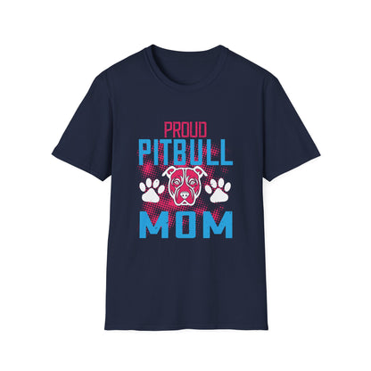 Mother's Day Unisex T-Shirt - Proud Pitbull Mom Design