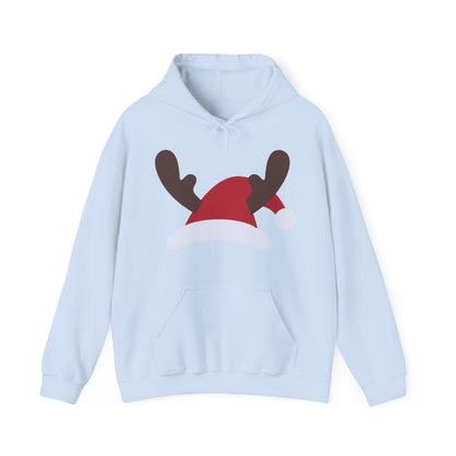 Christmas Unisex Hooded Sweatshirt - Santa's Hat Design