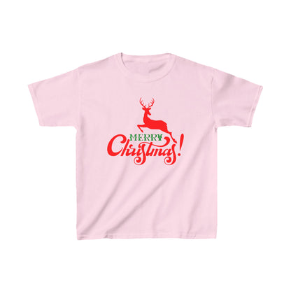 Christmas Unisex Kids T-Shirt - Merry Christmas Reindeer Design