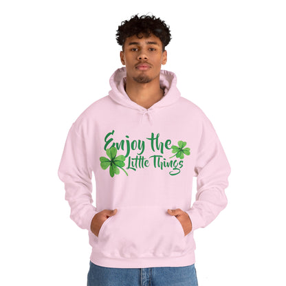 Motivational Unisex Hooded Sweatshirt - Enjoy The Little Things Design