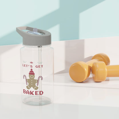 Tritan Water Bottle - Let's Get Baked Design