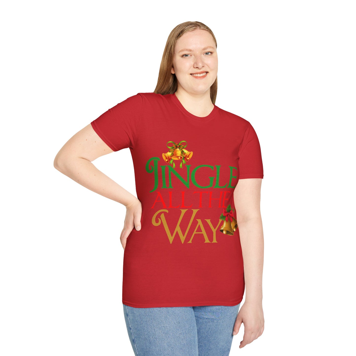 Christmas Unisex T-Shirt - Jingle All the Way Design