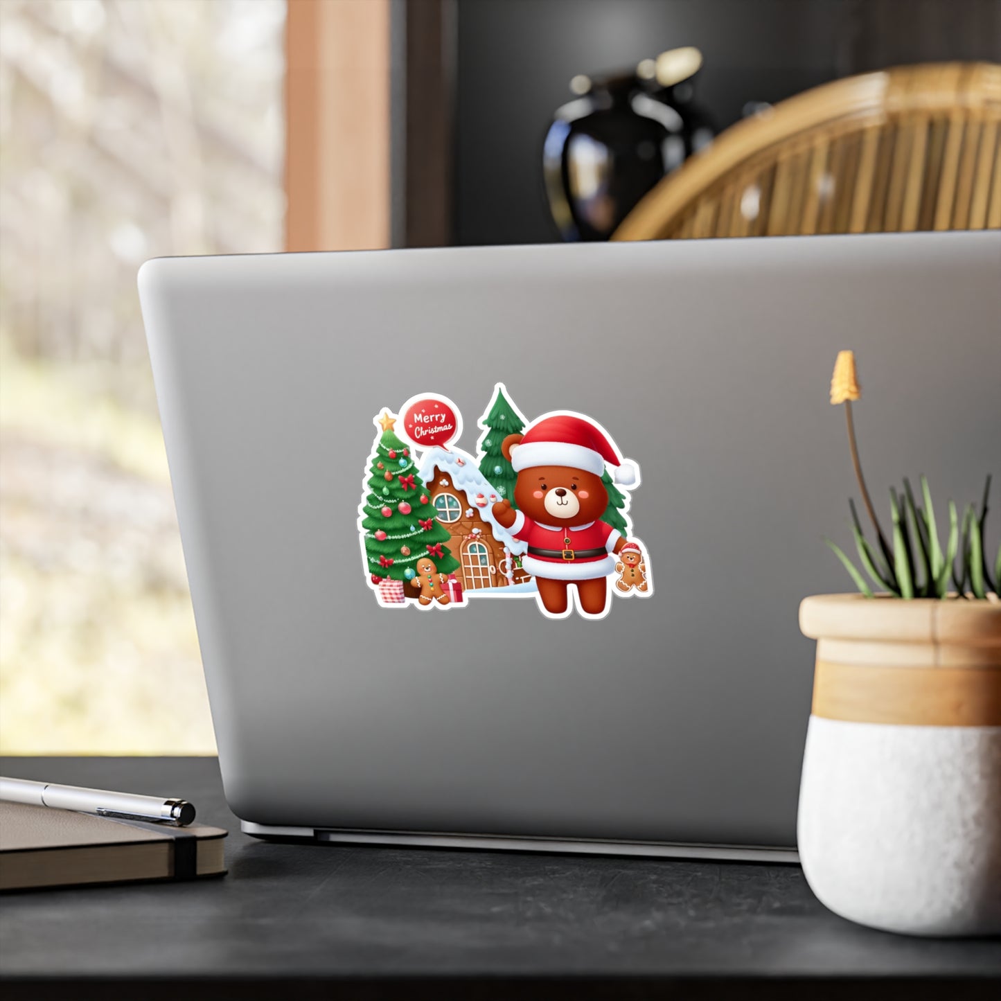 Christmas Winter Bear Sticker