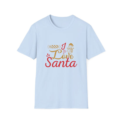 Christmas Unisex T-Shirt - Love Santa Design