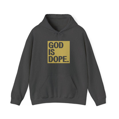 Christian Unisex Hooded Sweatshirt - God Is Dope Design