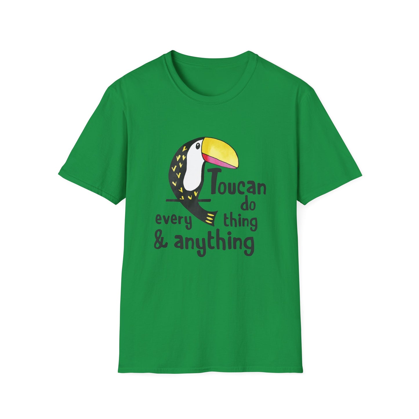 Motivational Unisex T-Shirt - Toucan Do Everything and Anything Design