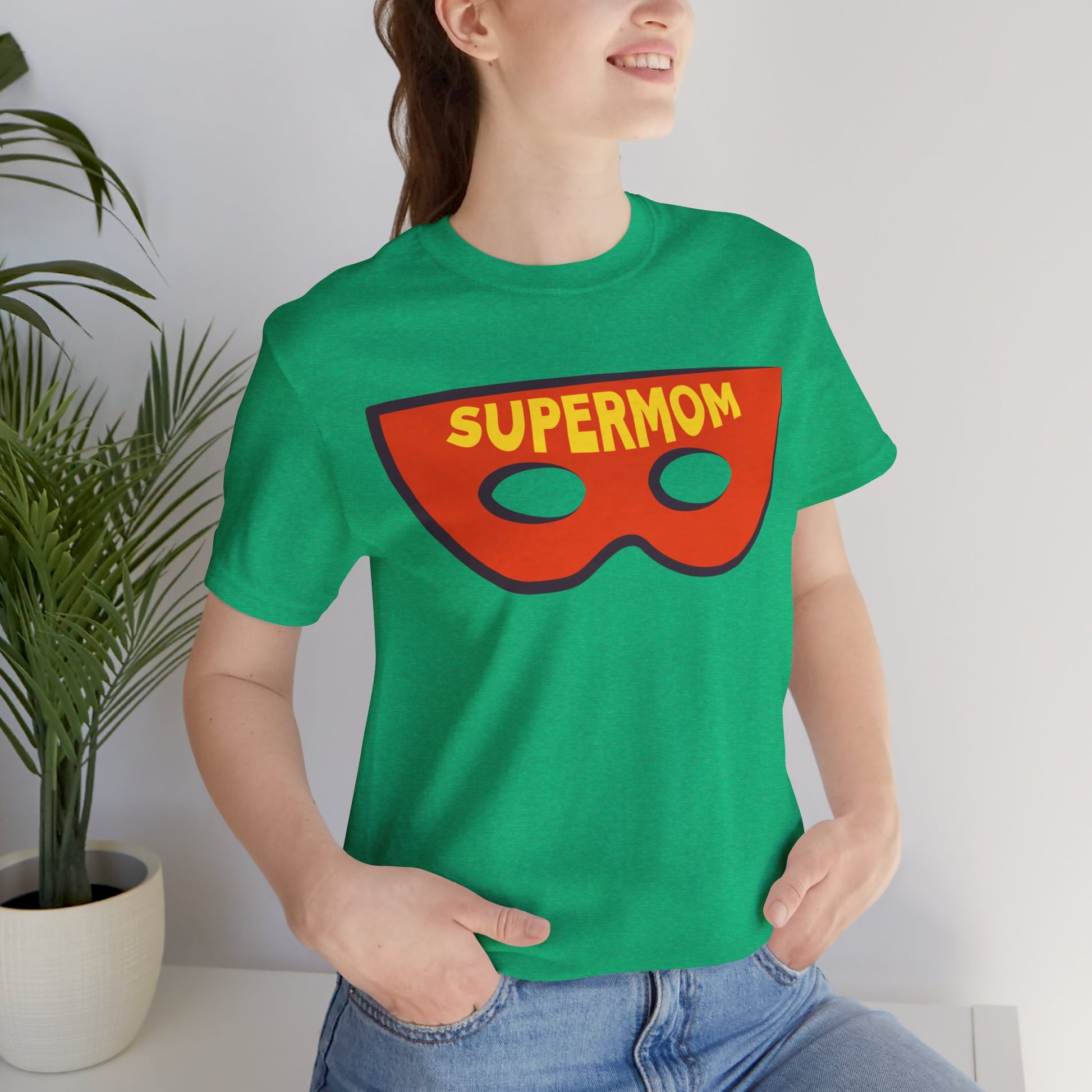 Mom Hero Mask Mother's Day Short Sleeve T-Shirt - Unisex - Motivational Treats