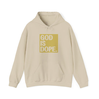 Christian Unisex Hooded Sweatshirt - God Is Dope Design