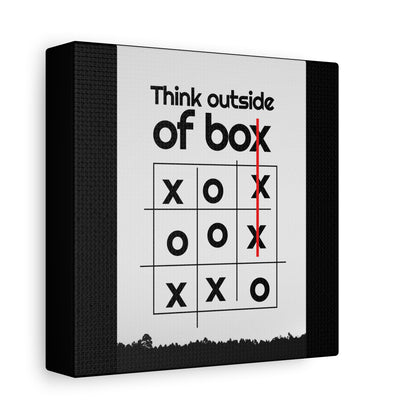 Motivational Matte Canvas, Stretched, 1.25" - Think Outside The Box Design