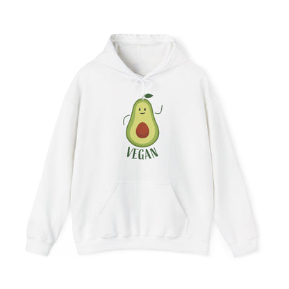 Motivational Unisex Hooded Sweatshirt - Avocado Vegan Design