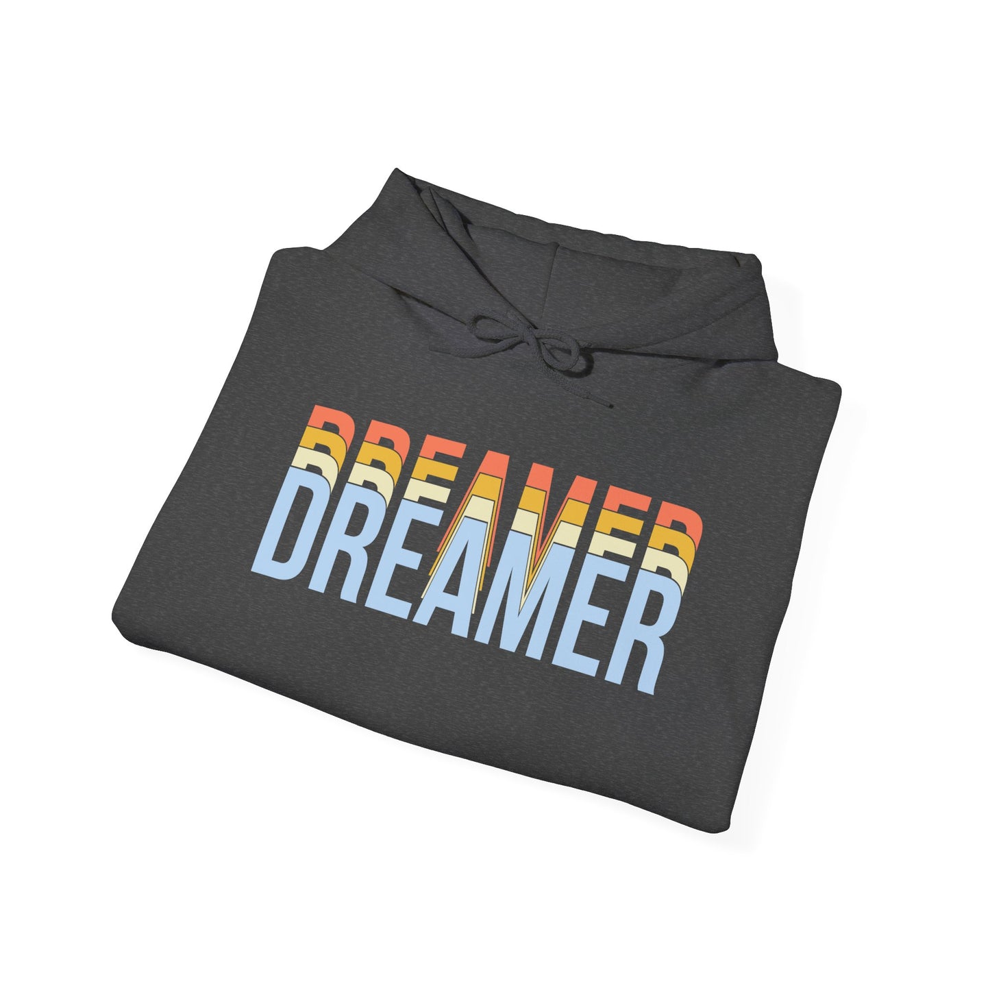 Motivational Unisex Hooded Sweatshirt - Dreamer Echoes Design