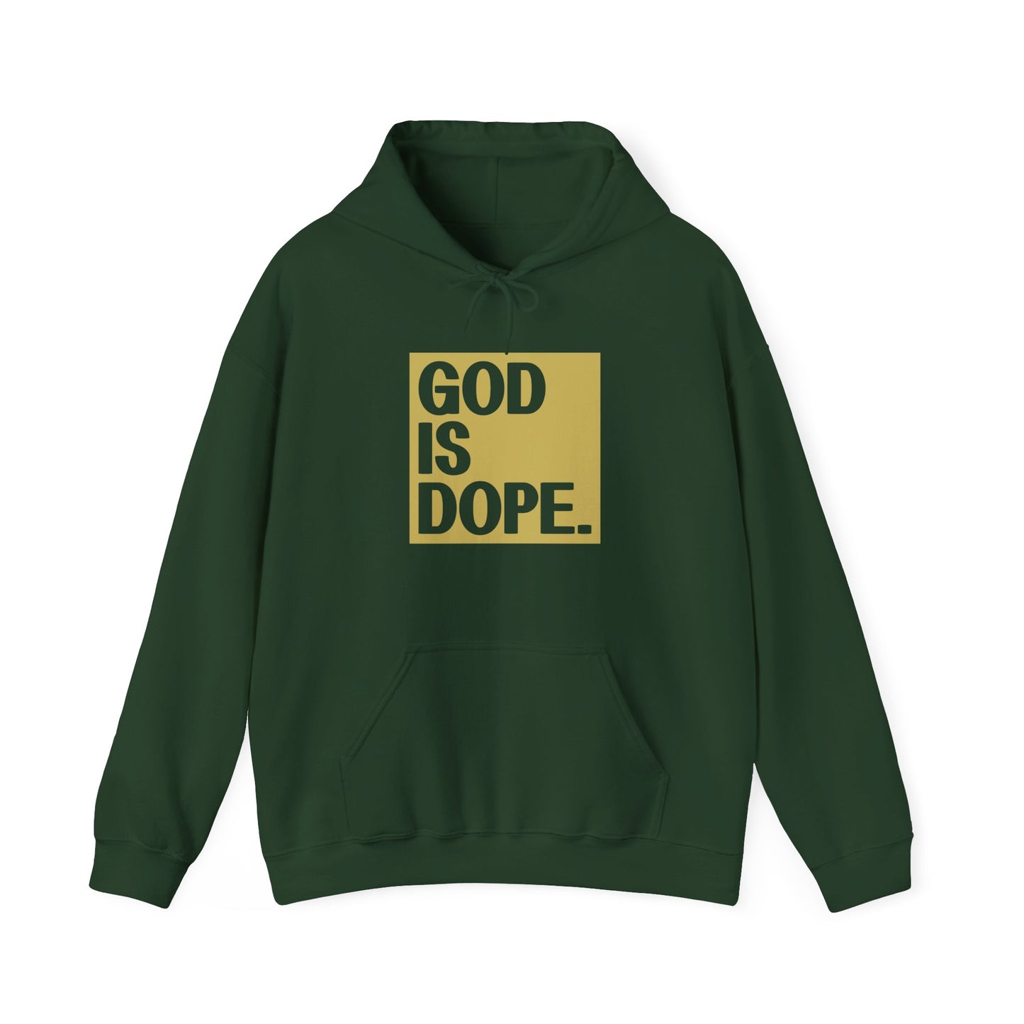 Christian Unisex Hooded Sweatshirt - God Is Dope Design