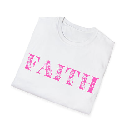 Christian Unisex T-Shirt - Faith Pink Design