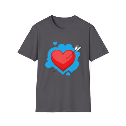 Valentine's Day Unisex T-Shirt - Simple Heart Design