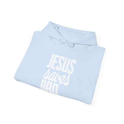 Christian Unisex Hooded Sweatshirt - Jesus Saves Bro Design