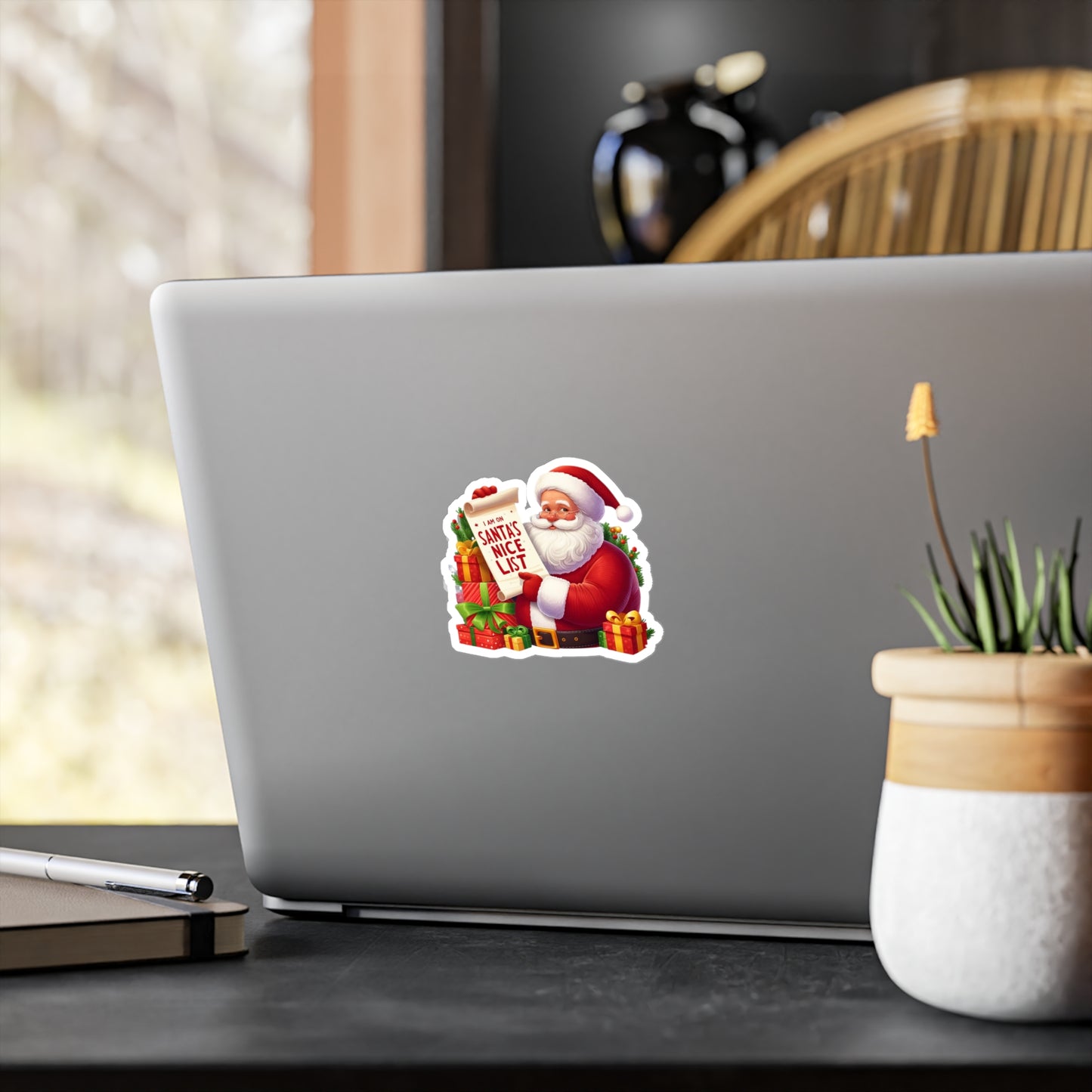 I Am On Santa's Nice List Sticker