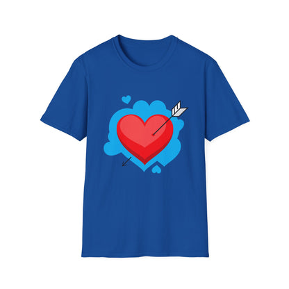 Valentine's Day Unisex T-Shirt - Simple Heart Design