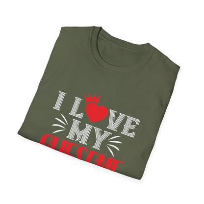 Valentine's Day Unisex T-Shirt - I Love My Awesome Husband Design