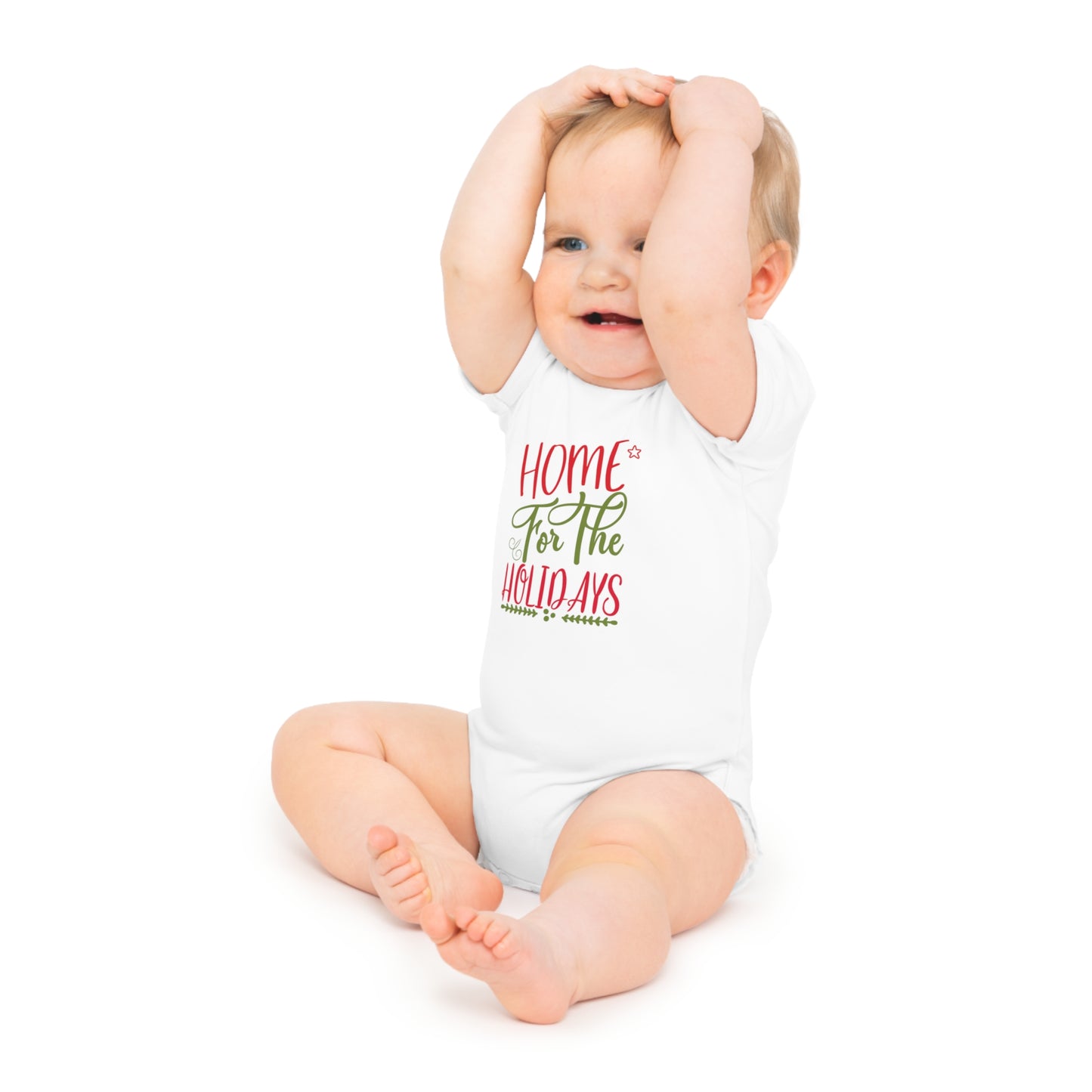 Christmas Baby Bodysuit - Home For The Holidays Design