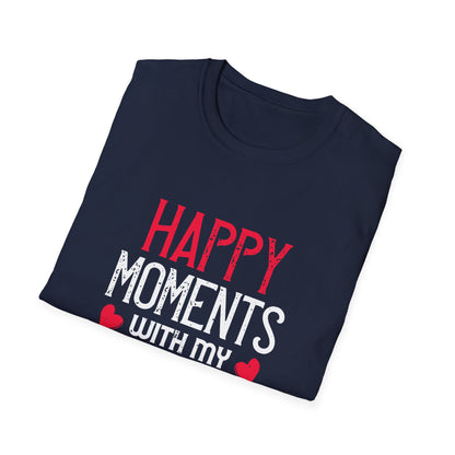 Valentine's Day Unisex T-Shirt - Happy Moments With My True Love Design