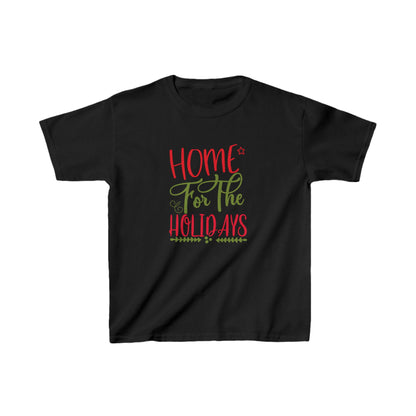 Christmas Unisex Kids T-Shirt - Home For The Holidays Design