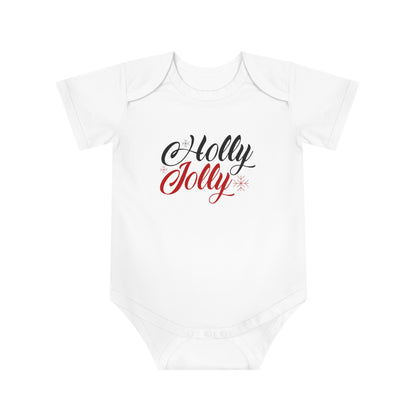 Christmas Baby Bodysuit - Holly Jolly Design