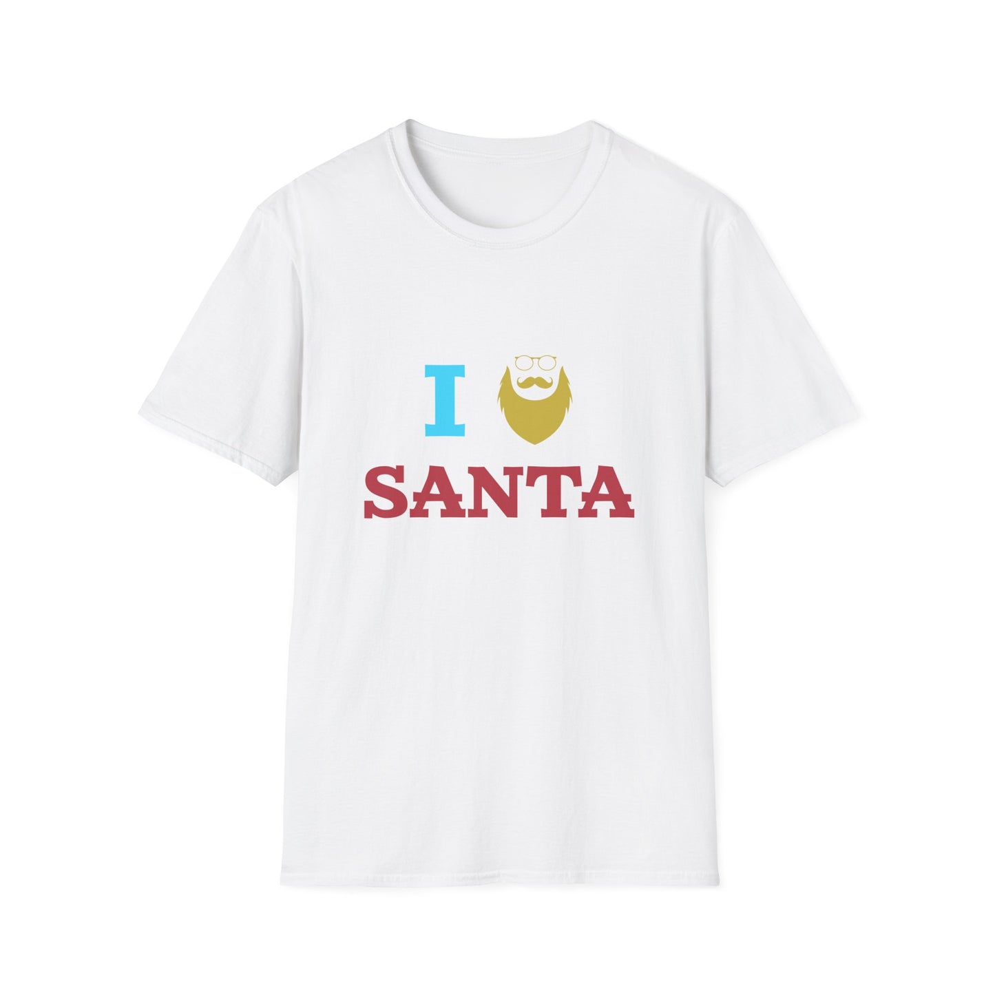 Christmas Unisex T-Shirt - I Love Santa Design