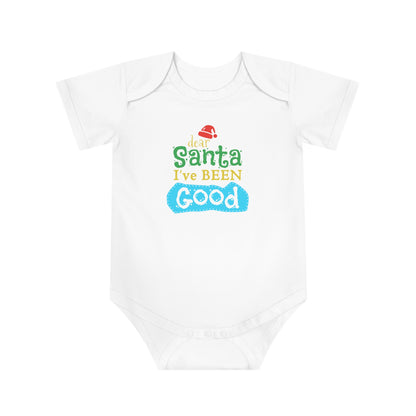 Christmas Baby Bodysuit - Dear Santa I've Been Good Design