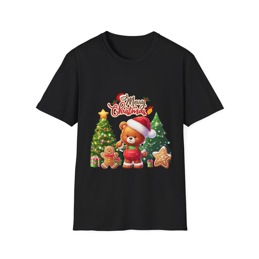 Christmas Unisex T-Shirt - Teddy Bear Design