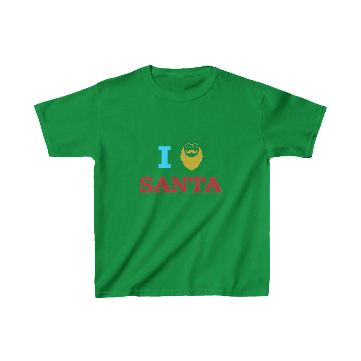 Christmas Unisex Kids T-Shirt - I Love Santa Design