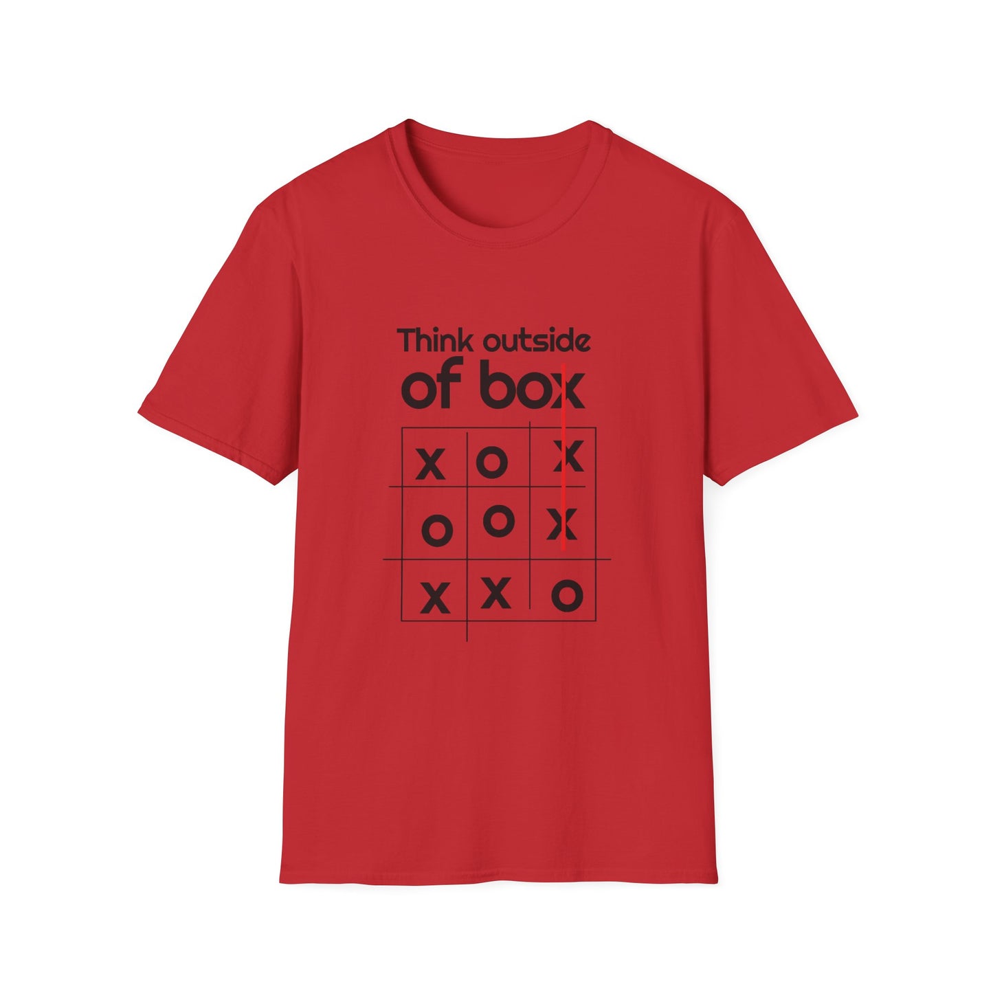 Motivational Unisex T-Shirt - Think Outside The Box Design