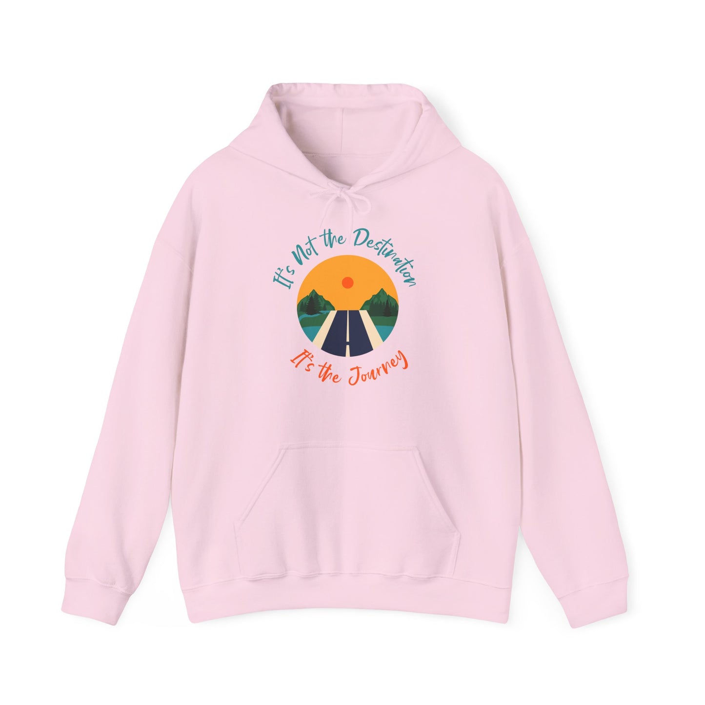 Motivational Unisex Hooded Sweatshirt - It's The Journey Design