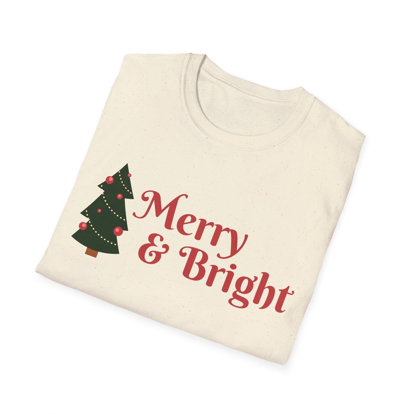 Christmas Unisex T-Shirt - Merry and Bright Design