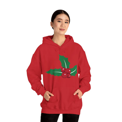 Christmas Unisex Hooded Sweatshirt - Mistletoe Design